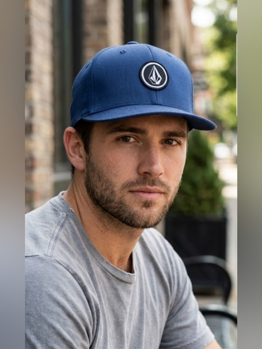 NEW! Volcom Men’s Navy Snapback Cap - Signature Stone Logo OSFM